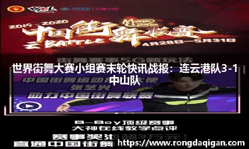 世界街舞大赛小组赛末轮快讯战报：连云港队3-1中山队